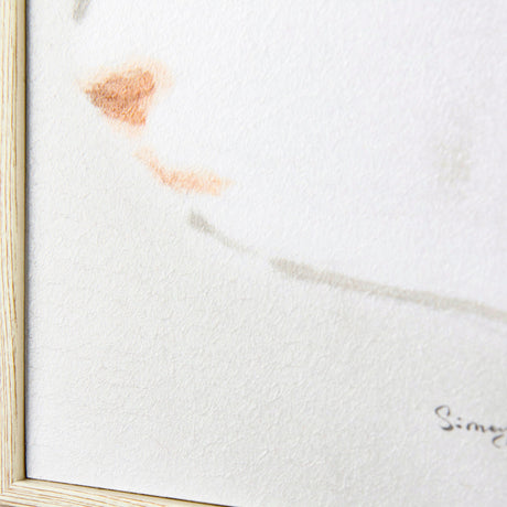 Rabit Gazing II by Mercana Studio a Hand Embellished Textured Framed Art Print by Mercana at Eve Furniture