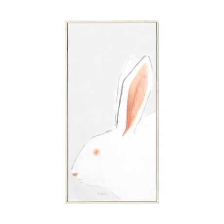 Rabit Gazing II by Mercana Studio a Hand Embellished Textured Framed Art Print by Mercana at Eve Furniture