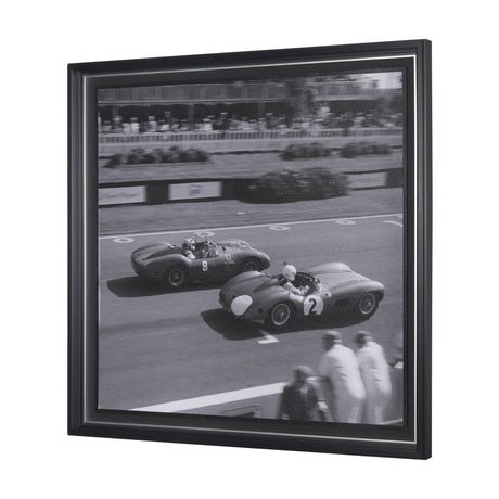 Race Day - Qualifying by Ben Wood a Hand Embellished Framed Photo Art Print Matted under Glass by Mercana at Eve Furniture