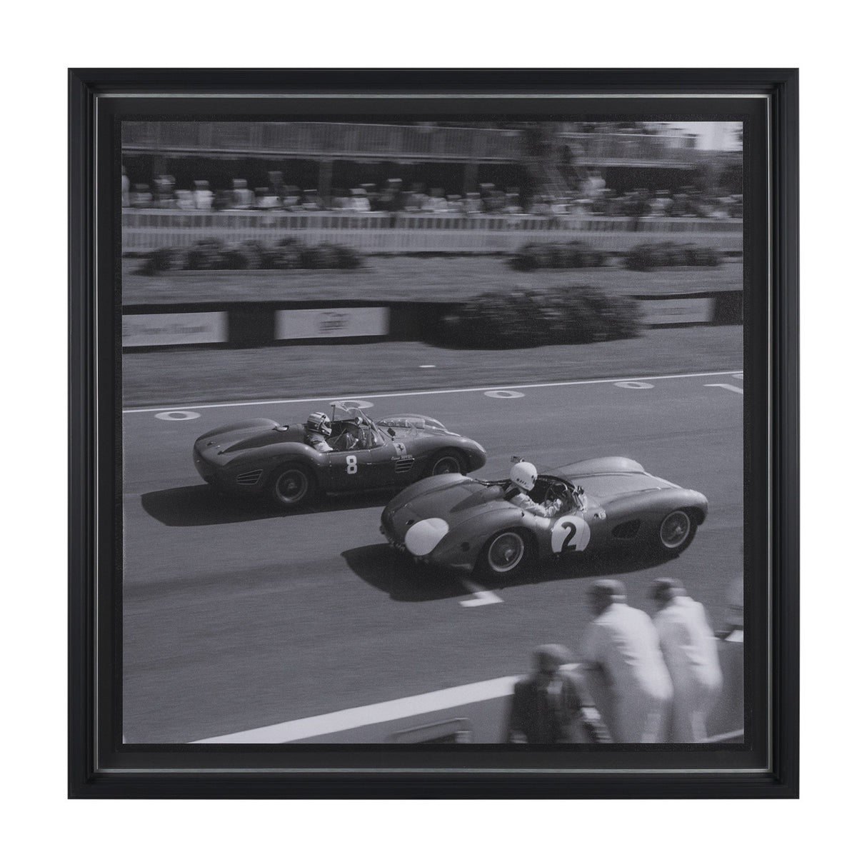 Race Day - Qualifying by Ben Wood a Hand Embellished Framed Photo Art Print Matted under Glass by Mercana at Eve Furniture