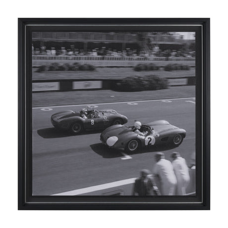 Race Day - Qualifying by Ben Wood a Hand Embellished Framed Photo Art Print Matted under Glass by Mercana at Eve Furniture