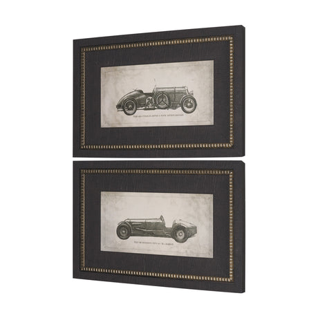 Race Day (Set of 2) by Mercana Studio a Hand Embellished Framed Art Print by Mercana at Eve Furniture