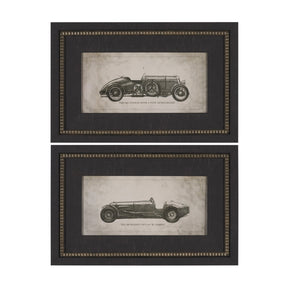 Race Day (Set of 2) by Mercana Studio a Hand Embellished Framed Art Print by Mercana at Eve Furniture