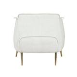 Rachael White Accent Chair by Homelegance at Eve Furniture
