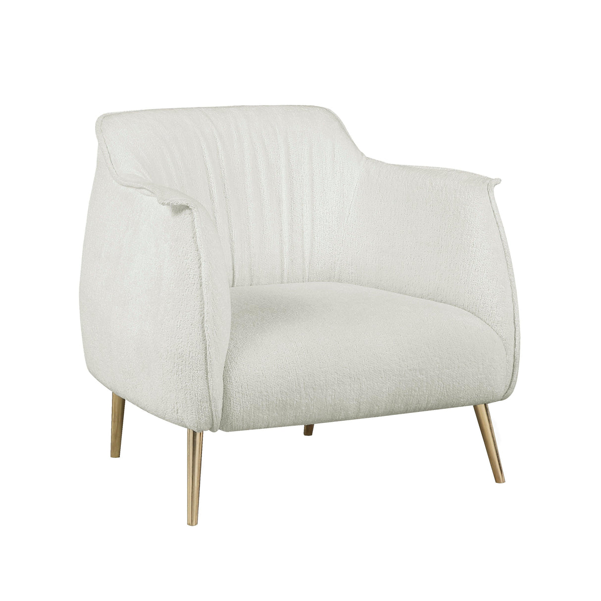 Rachael White Accent Chair by Homelegance at Eve Furniture