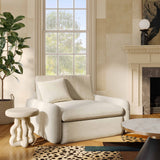 Rachelle Cream Performance Velvet Lounge Chair by TOV Furniture at Eve Furniture