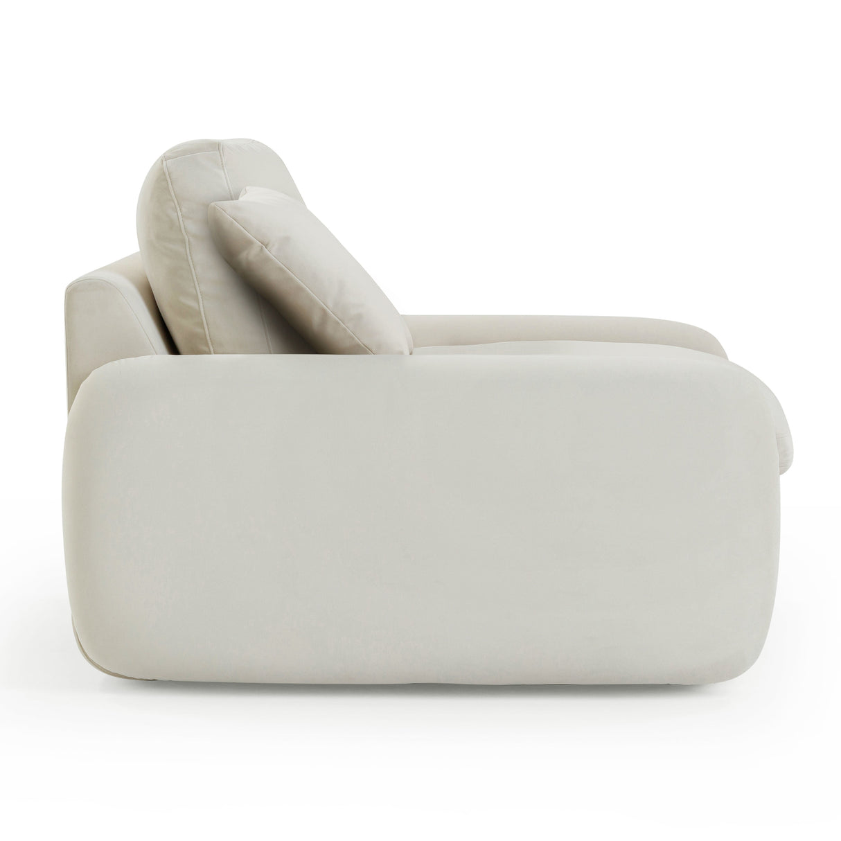 Rachelle Cream Velvet Lounge Chair by TOV Furniture at Eve Furniture