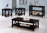 Rachelle Merlot Sofa Table with 2-Shelf Deep by Coaster at Eve Furniture