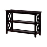 Rachelle Merlot Sofa Table with 2-Shelf Deep by Coaster at Eve Furniture