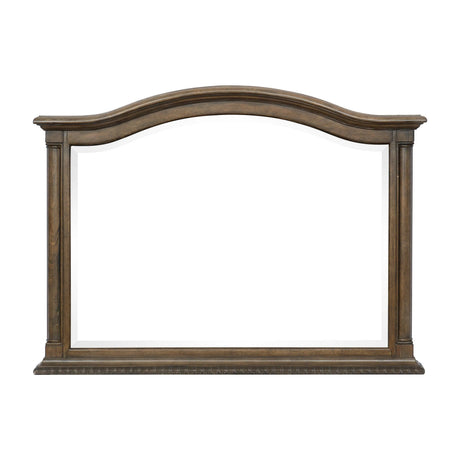 Rachelle Weathered Pecan Mirror (Mirror Only) by Homelegance at Eve Furniture