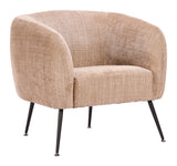 Racine Linen Beige Accent Chair by Zuomod at Eve Furniture