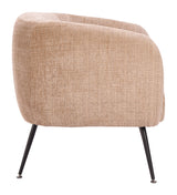 Racine Linen Beige Accent Chair by Zuomod at Eve Furniture