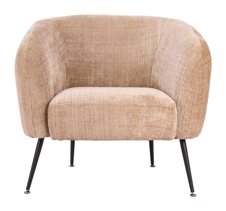 Racine Linen Beige Accent Chair by Zuomod at Eve Furniture