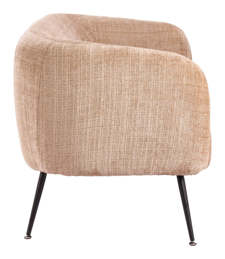 Racine Linen Beige Loveseat by Zuomod at Eve Furniture