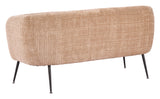 Racine Linen Beige Loveseat by Zuomod at Eve Furniture