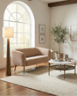 Racine Linen Beige Loveseat by Zuomod at Eve Furniture