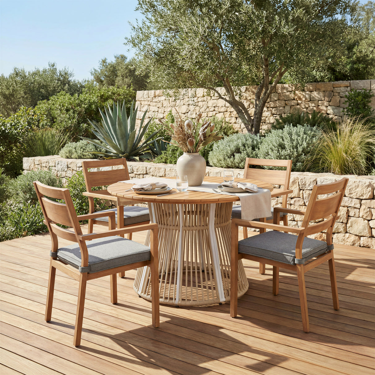 Rader Natural Outdoor Dining Chair (Set of 2) by Zuomod at Eve Furniture