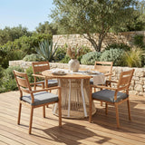 Rader Natural Outdoor Dining Chair (Set of 2) by Zuomod at Eve Furniture