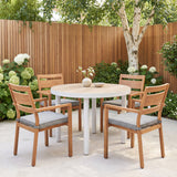 Rader Natural Outdoor Dining Chair (Set of 2) by Zuomod at Eve Furniture