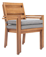 Rader Natural Outdoor Dining Chair (Set of 2) by Zuomod at Eve Furniture