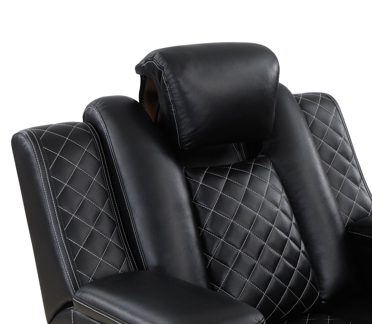 Radiant Black 2-Piece Power Double Reclining Set by Homelegance at Eve Furniture