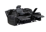 Radiant Black Power Reclining Sofa and Loveseat by Homelegance at Eve Furniture