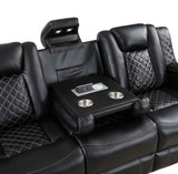 Radiant Black Power Reclining Sofa and Loveseat by Homelegance at Eve Furniture