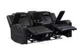 Radiant Black Power Reclining Sofa and Loveseat by Homelegance at Eve Furniture