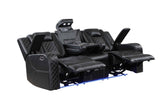 Radiant Black Power Reclining Sofa and Loveseat by Homelegance at Eve Furniture