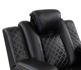 Radiant Black Power Reclining Sofa and Loveseat by Homelegance at Eve Furniture