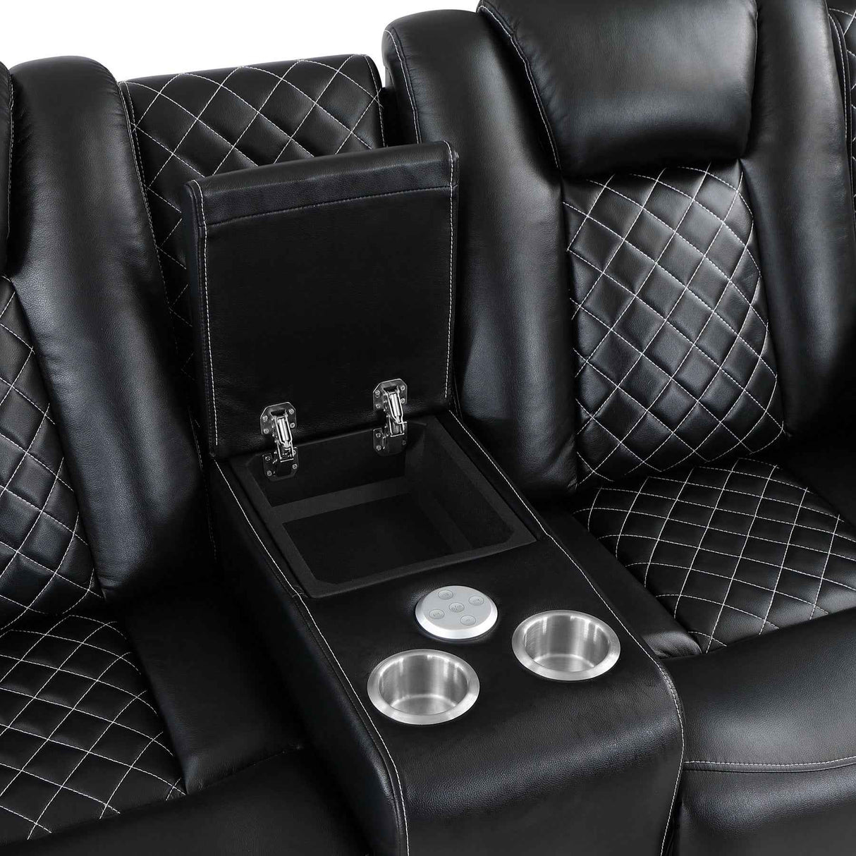 Radiant Black Power Reclining Sofa and Loveseat by Homelegance at Eve Furniture