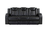 Radiant Black Power Reclining Sofa and Loveseat by Homelegance at Eve Furniture