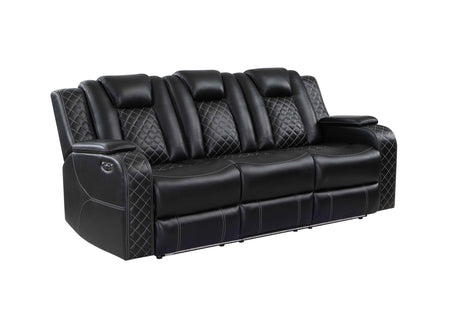 Radiant Black Power Reclining Sofa and Loveseat by Homelegance at Eve Furniture