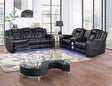 Radiant Black Power Reclining Sofa and Loveseat by Homelegance at Eve Furniture