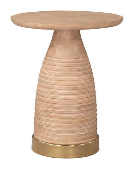 Radiant Natural Side Table by Zuomod at Eve Furniture