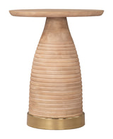 Radiant Natural Side Table by Zuomod at Eve Furniture