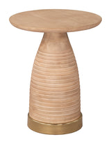 Radiant Natural Side Table by Zuomod at Eve Furniture