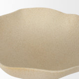 Radka Beige Textured Large Metal Decorative Bowl by Mercana at Eve Furniture