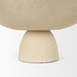 Radka Beige Textured Large Metal Decorative Bowl by Mercana at Eve Furniture