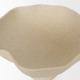 Radka Beige Textured Small Metal Decorative Bowl by Mercana at Eve Furniture
