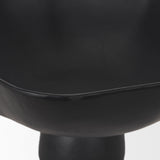 Radka Large Matte Black Metal Decorative Bowl by Mercana at Eve Furniture