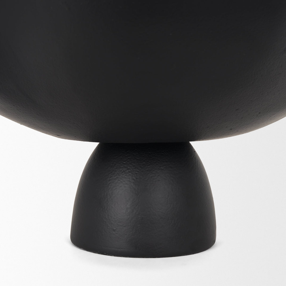 Radka Large Matte Black Metal Decorative Bowl by Mercana at Eve Furniture