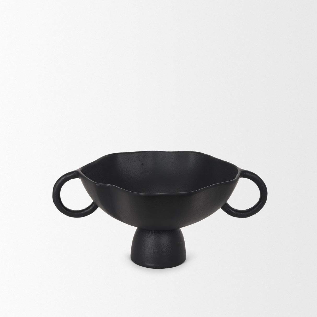 Radka Small Matte Black Metal Decorative Bowl by Mercana at Eve Furniture