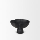 Radka Small Matte Black Metal Decorative Bowl by Mercana at Eve Furniture