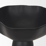 Radka Small Matte Black Metal Decorative Bowl by Mercana at Eve Furniture