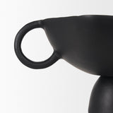 Radka Small Matte Black Metal Decorative Bowl by Mercana at Eve Furniture