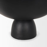 Radka Small Matte Black Metal Decorative Bowl by Mercana at Eve Furniture