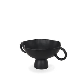 Radka Small Matte Black Metal Decorative Bowl by Mercana at Eve Furniture