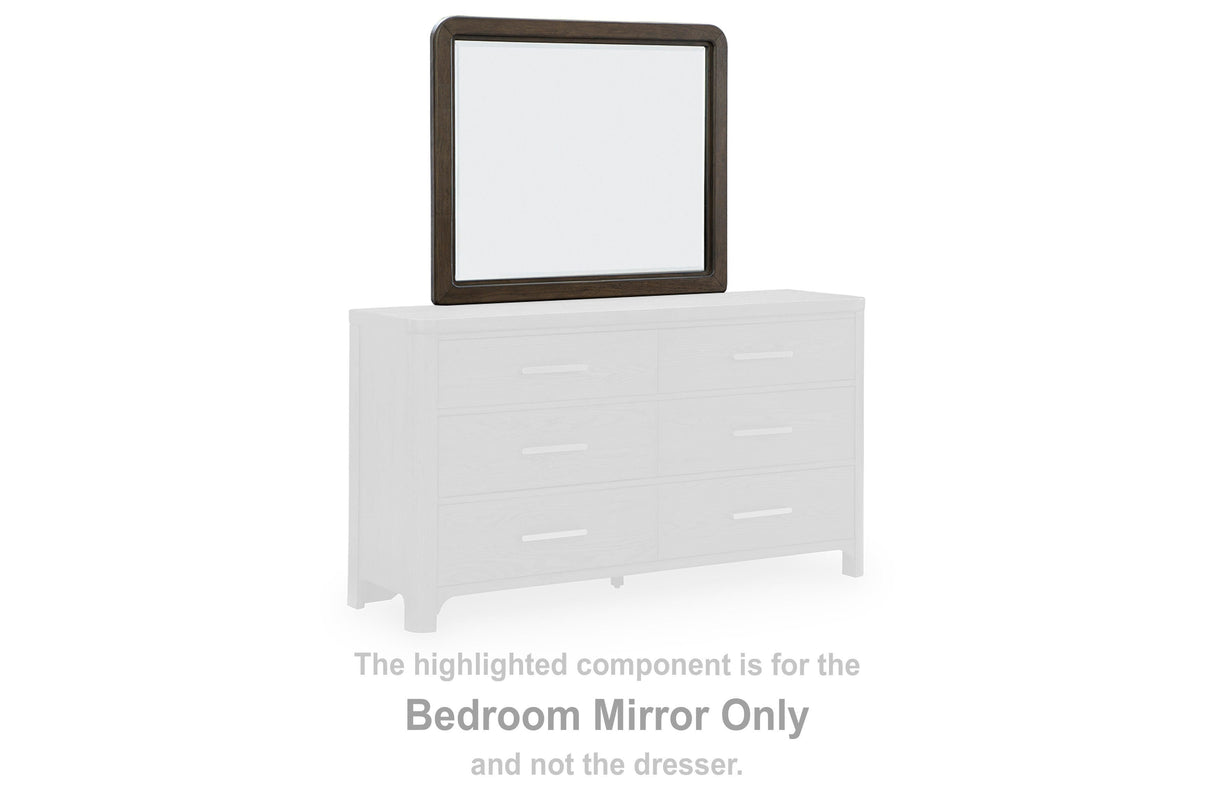 Radkin Burnished Brown Bedroom Mirror by Ashley at Eve Furniture