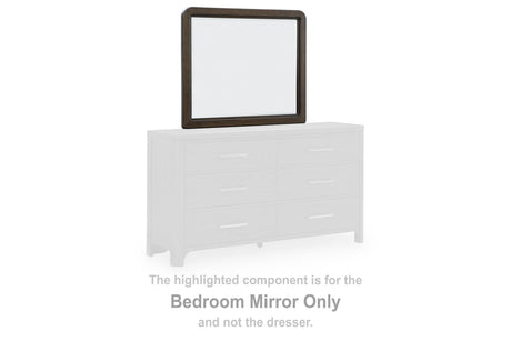 Radkin Burnished Brown Bedroom Mirror by Ashley at Eve Furniture
